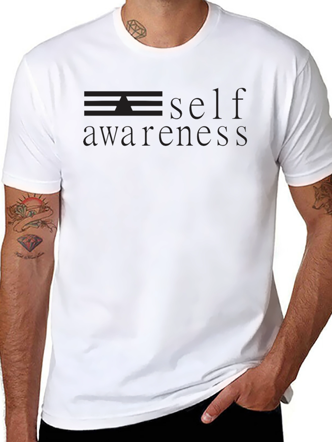 Self Awareness Graphic Tee - Black