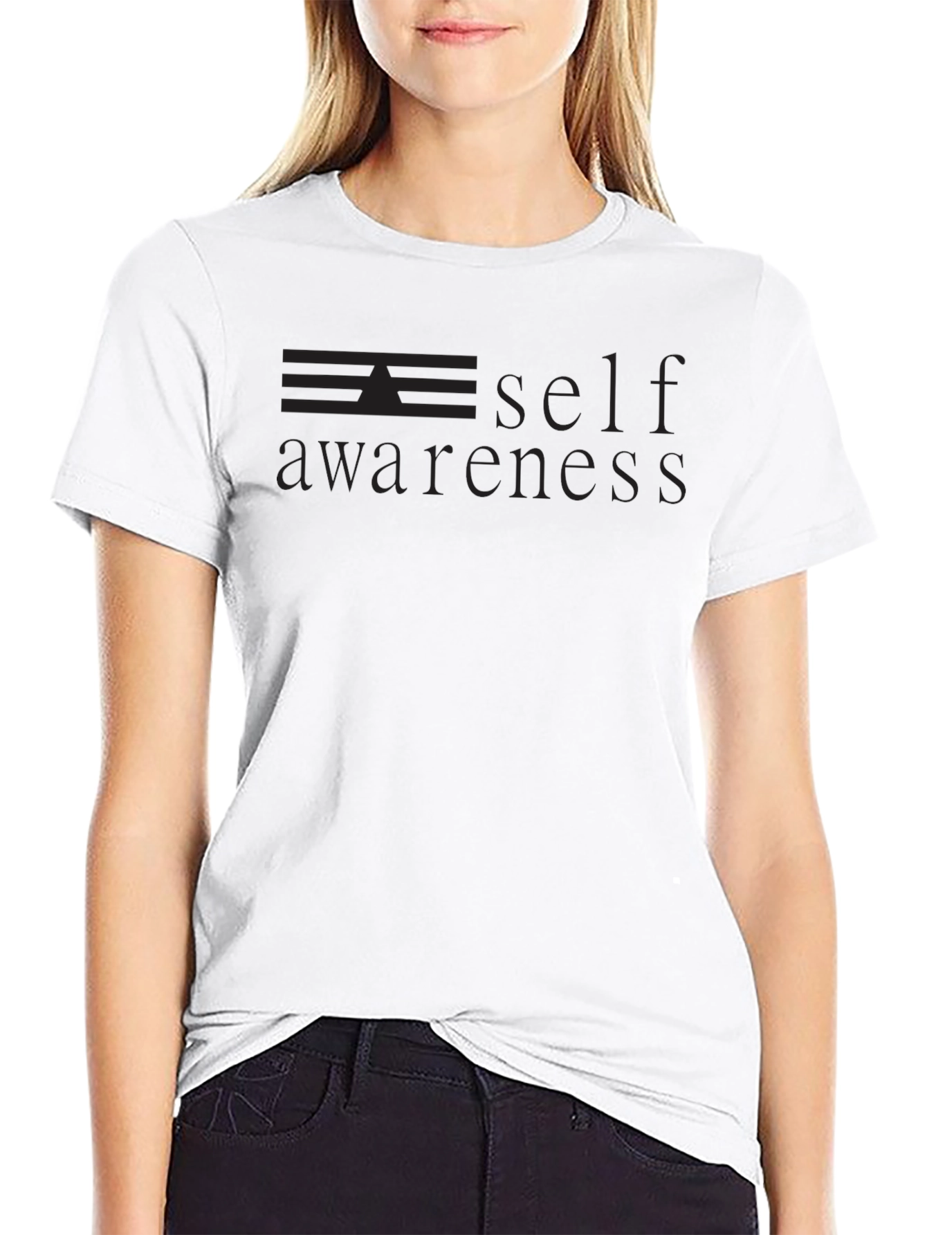 Self Awareness Graphic Tee - Black