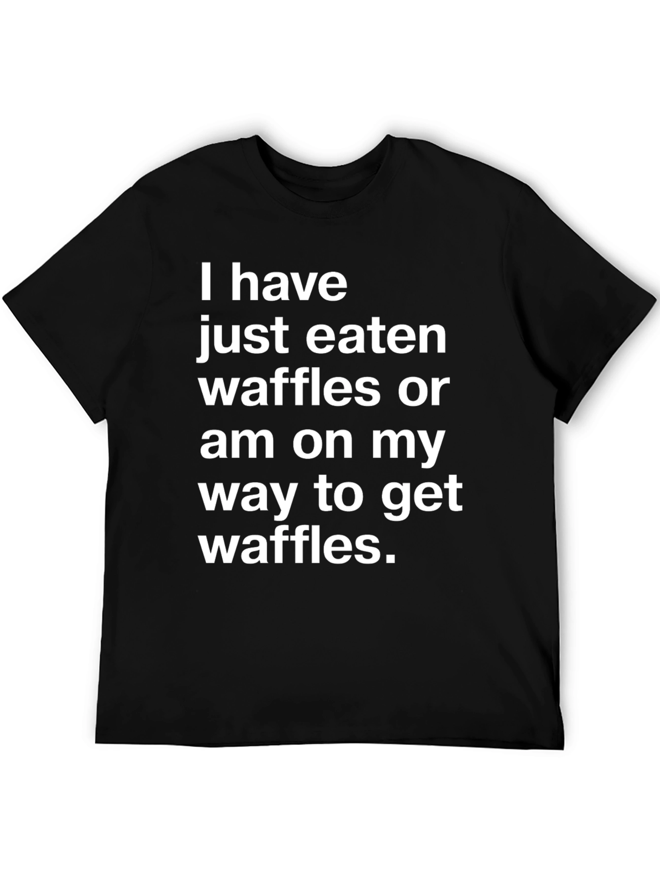 Waffles Graphic Tee - Funny Food Lover T-Shirt