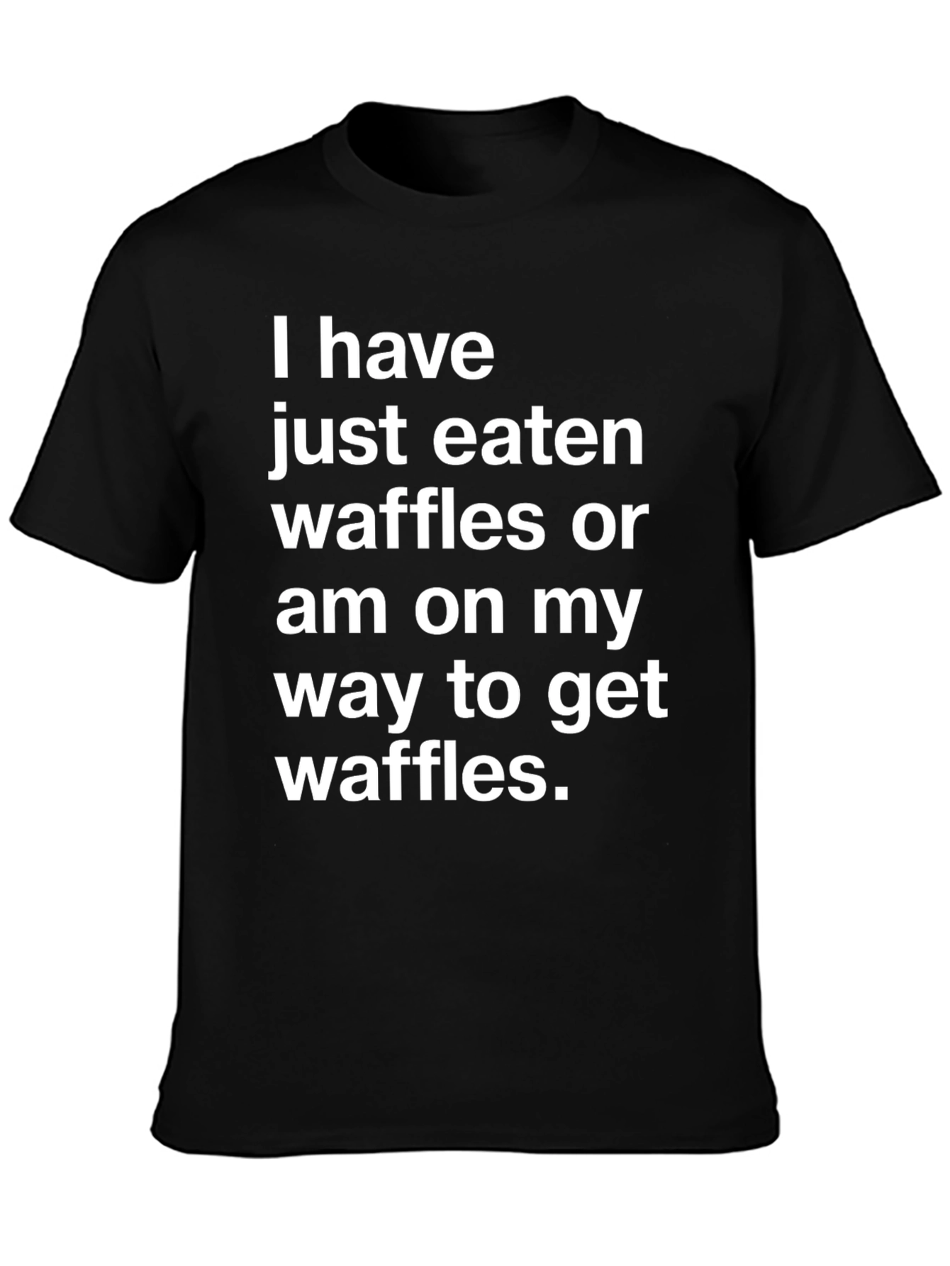 Waffles Graphic Tee - Funny Food Lover T-Shirt