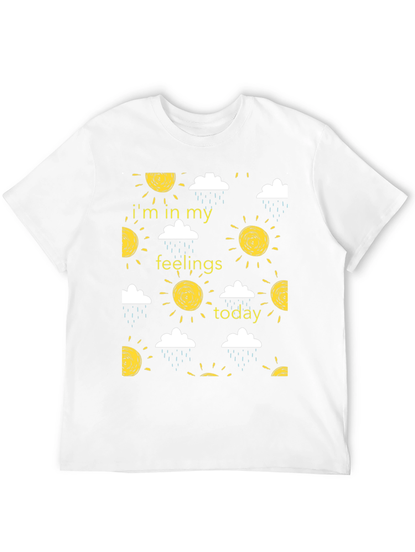 Expressive Black T-Shirt - In My Feelings Today