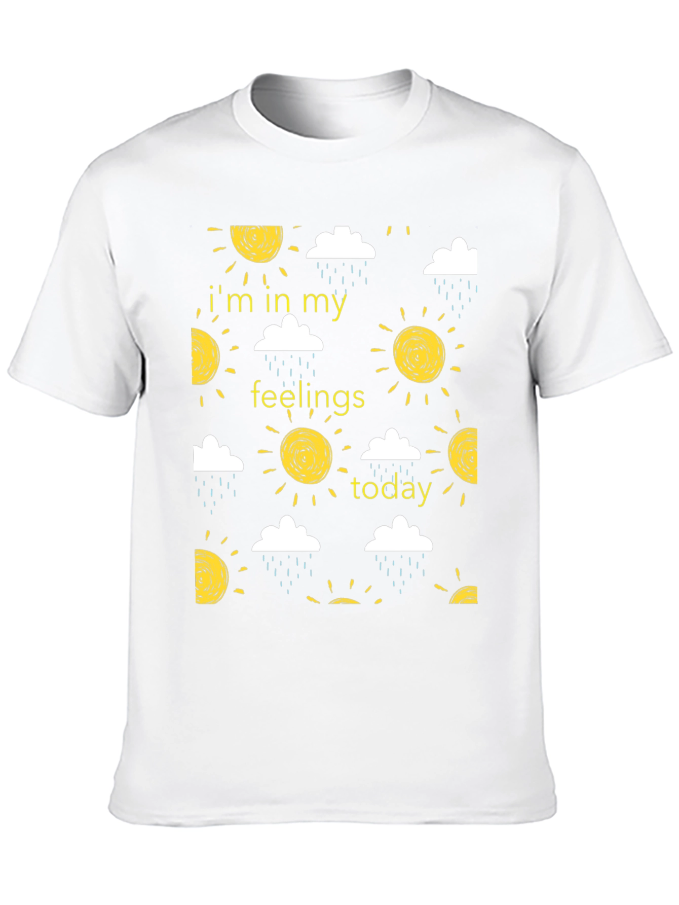 Expressive Black T-Shirt - In My Feelings Today