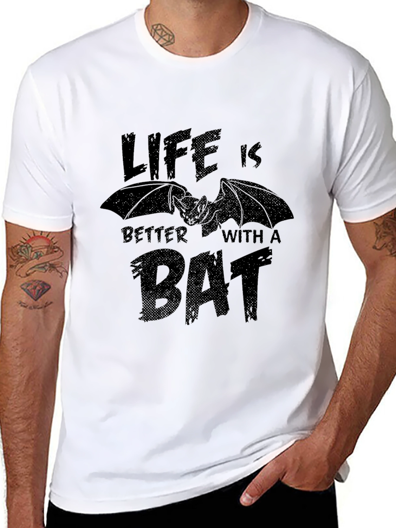 Life is Better with a Bat T-Shirt