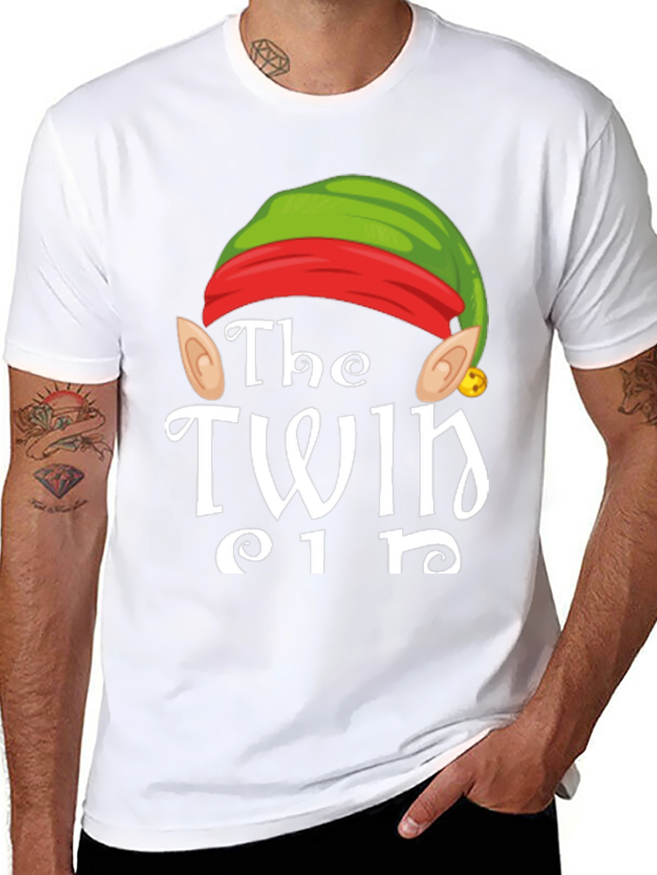 The Twin Elf Matching Christmas T-Shirt