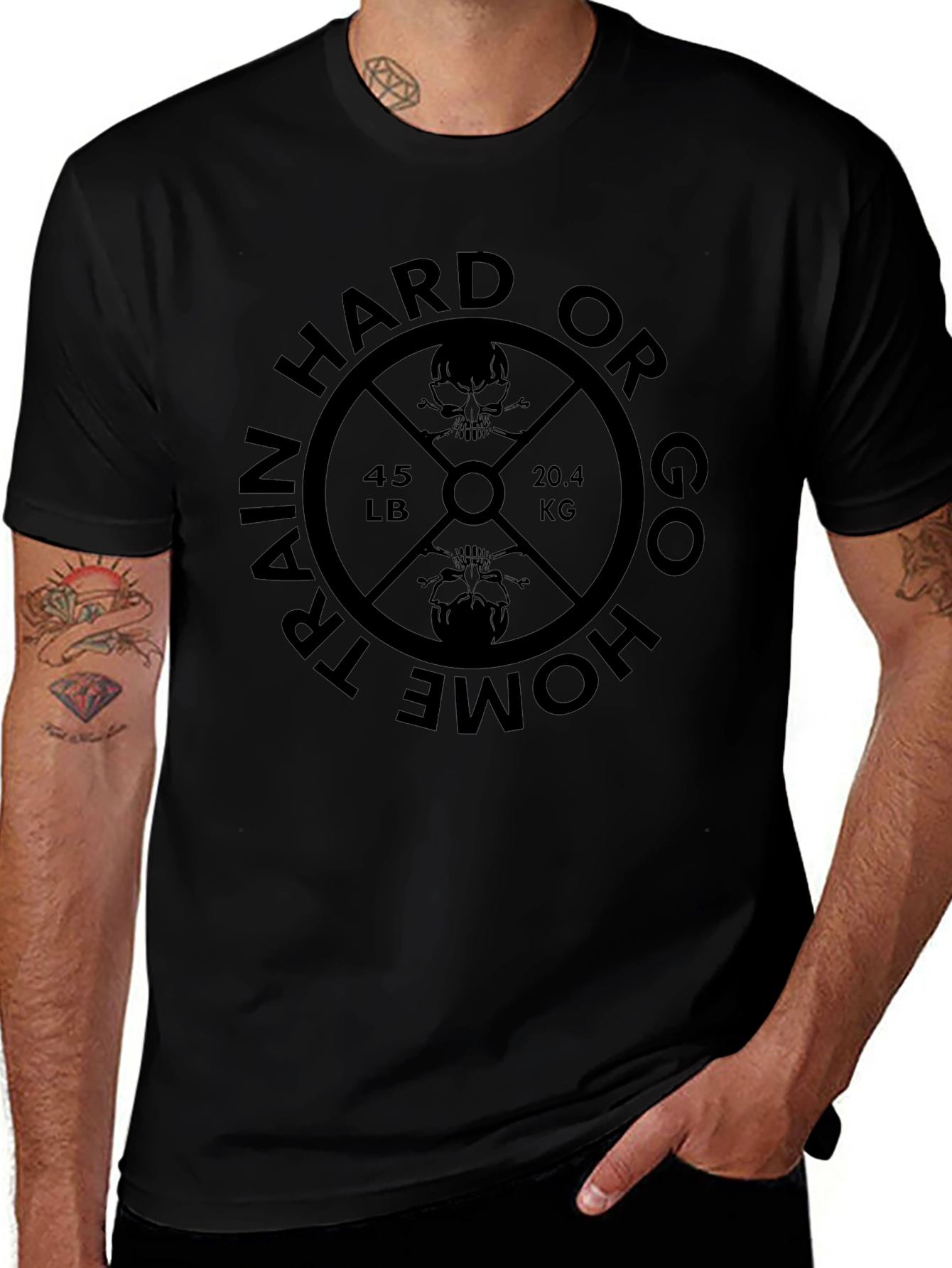 Train Hard or Go Home Gym T-Shirt