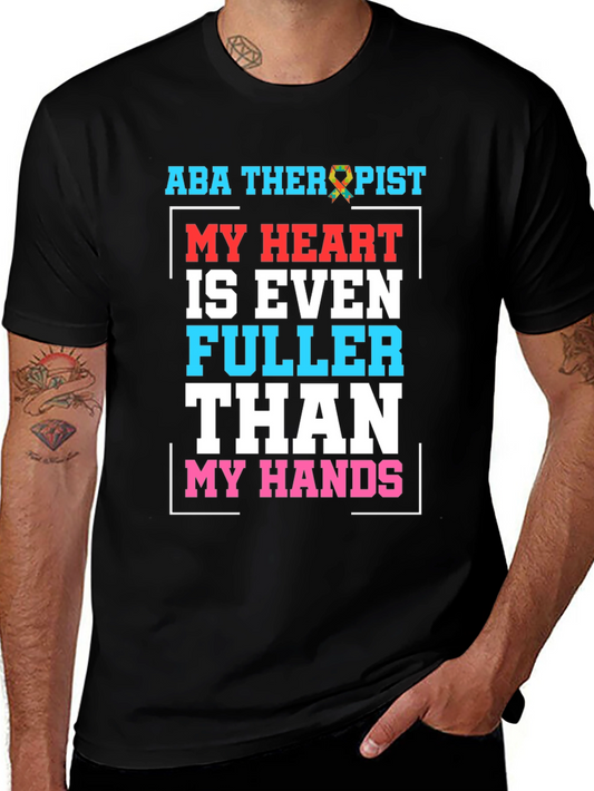 ABA Therapist Heart Full Graphic Tee