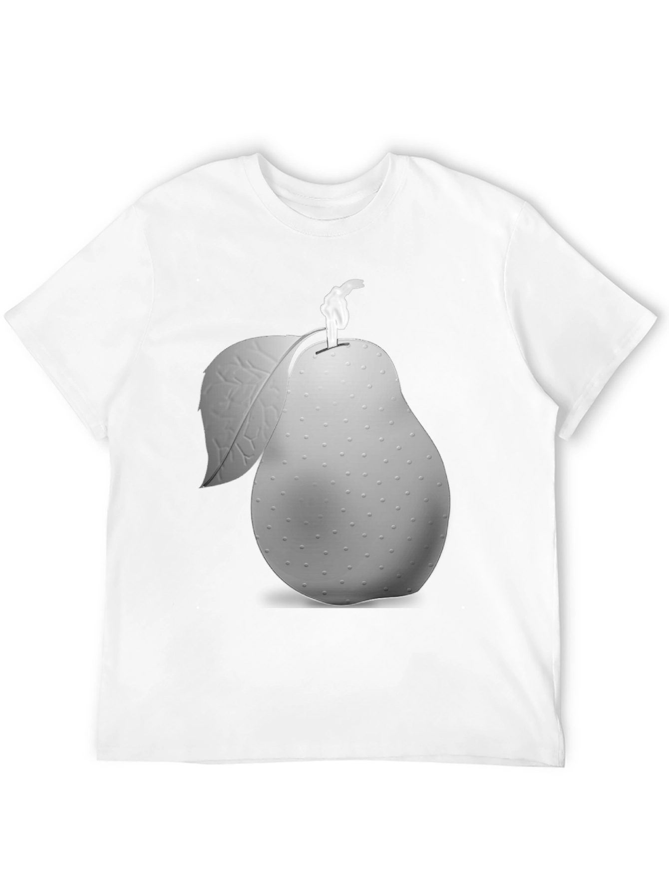 Unique Pear Graphic Black T-Shirt