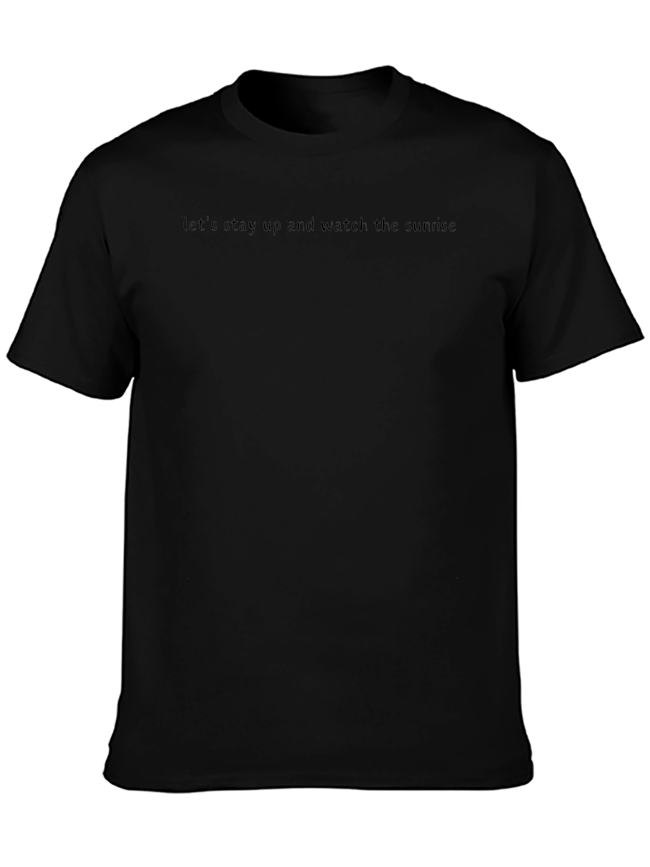 Sunrise Slogan Tee - Black Casual Shirt