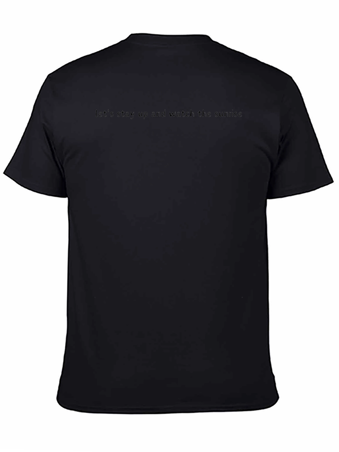 Sunrise Slogan Tee - Black Casual Shirt