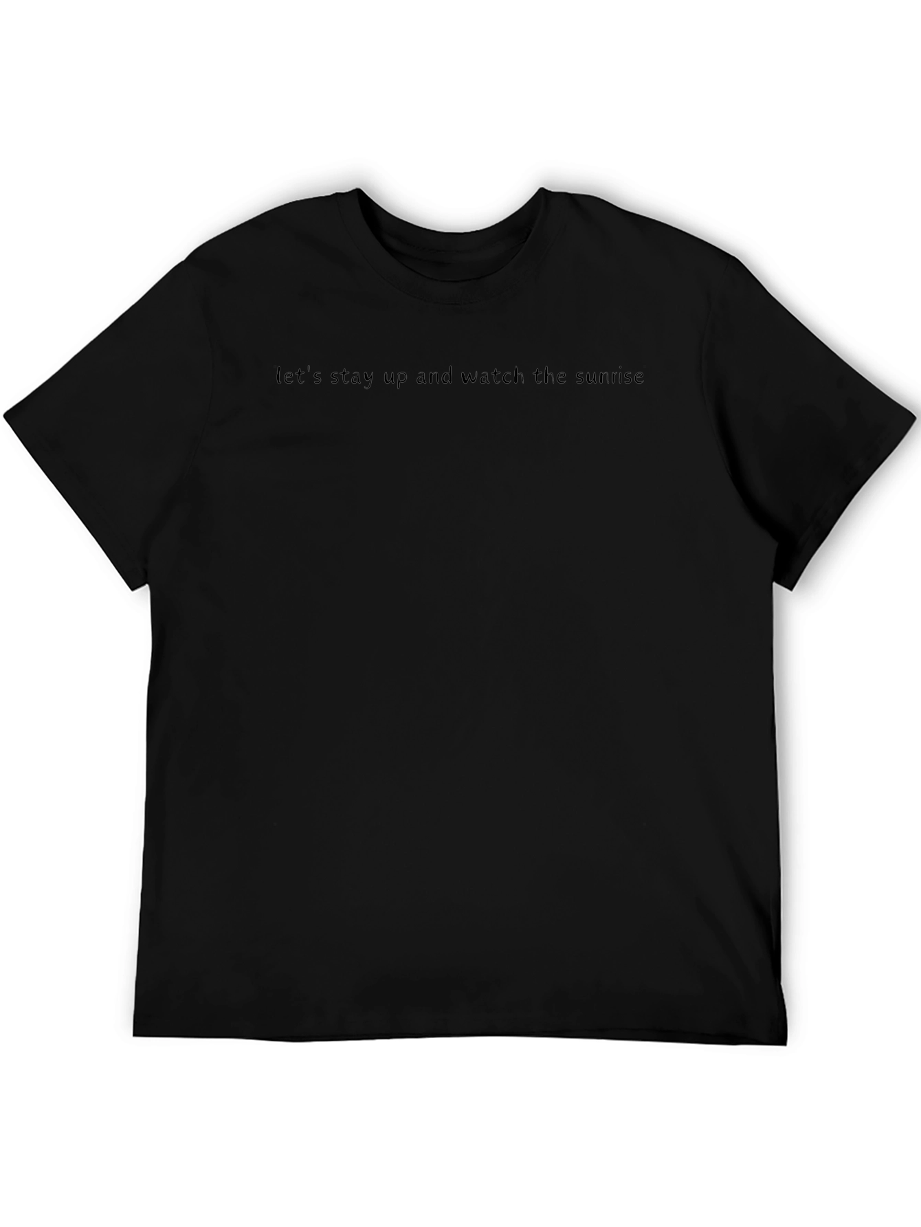 Sunrise Slogan Tee - Black Casual Shirt