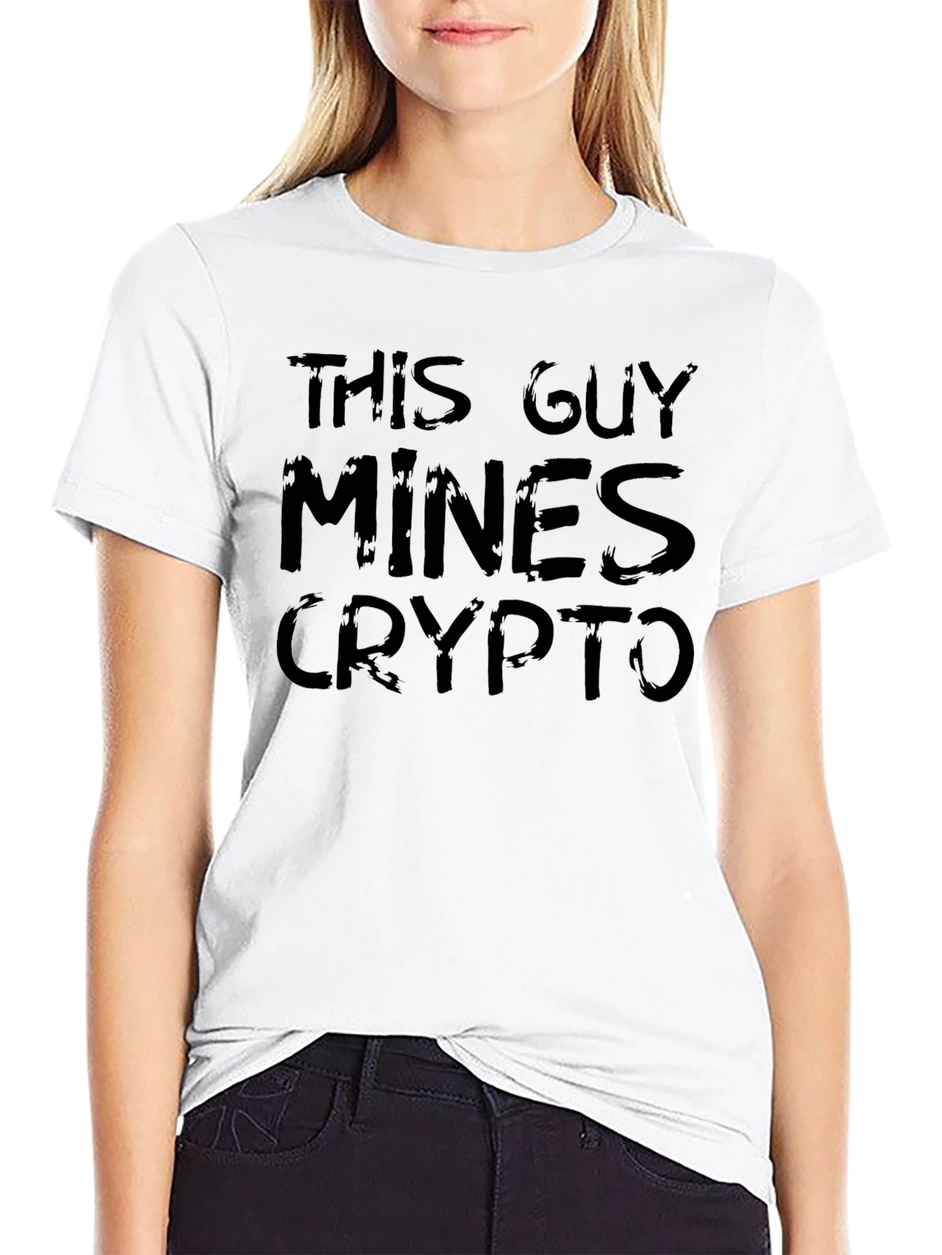 This Guy Mines Crypto Black T-Shirt