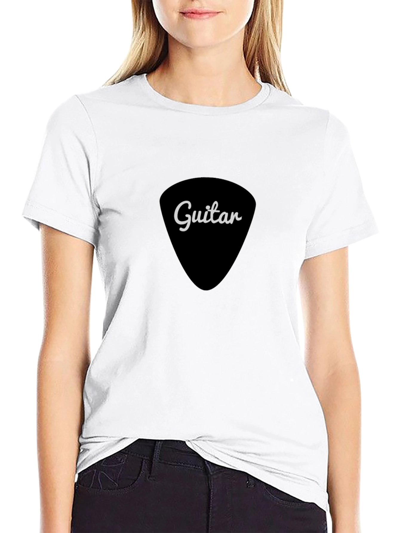 Guitar Pick Tee - Musicians Black T-Shirt
