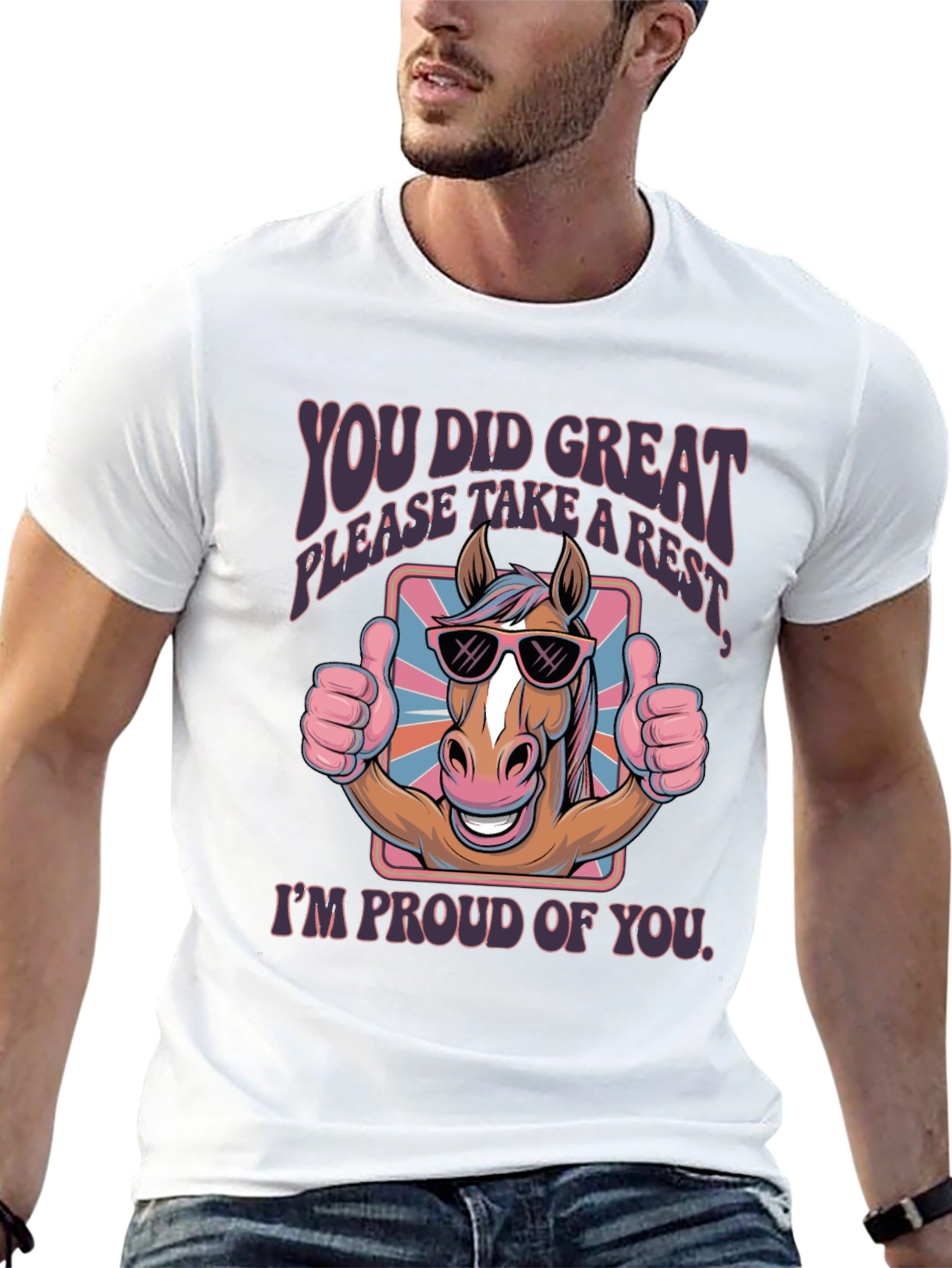 You Did Great Horse Graphic Tee