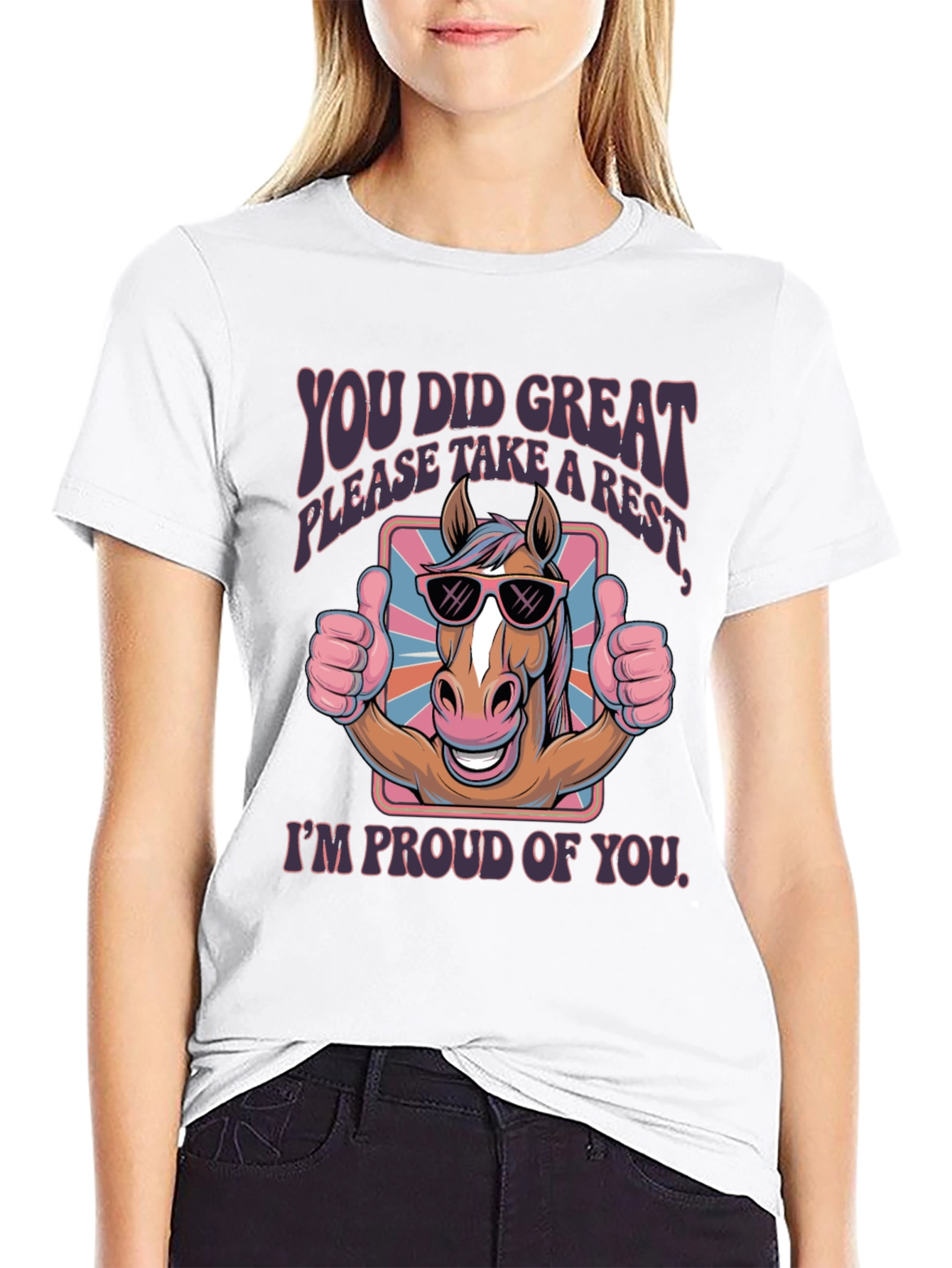 You Did Great Horse Graphic Tee