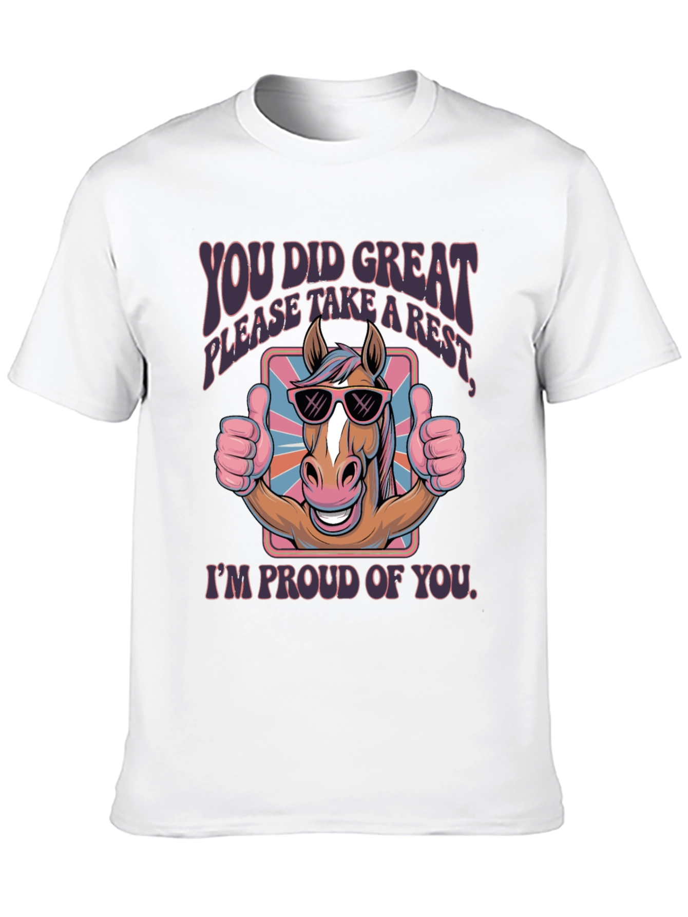 You Did Great Horse Graphic Tee