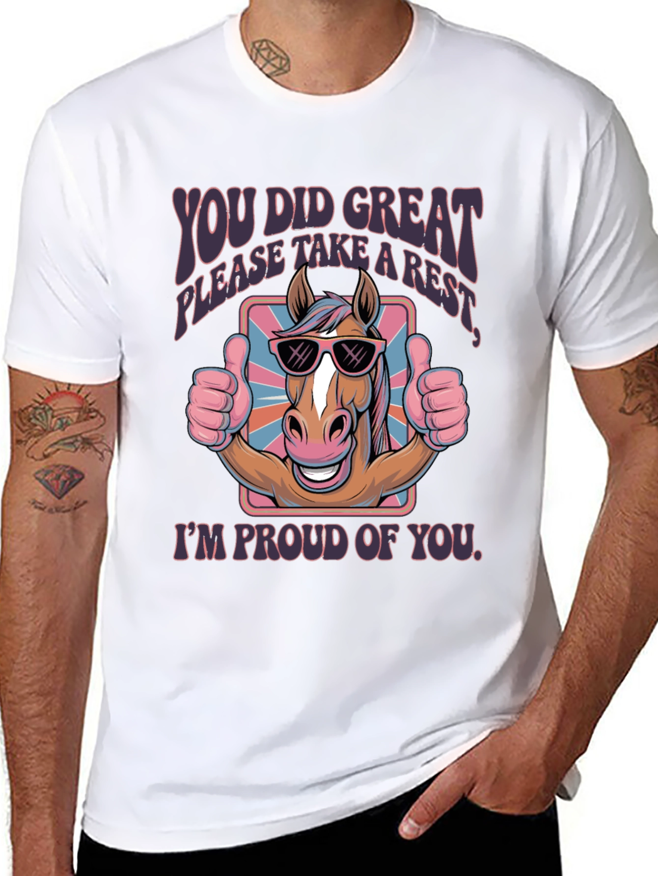You Did Great Horse Graphic Tee