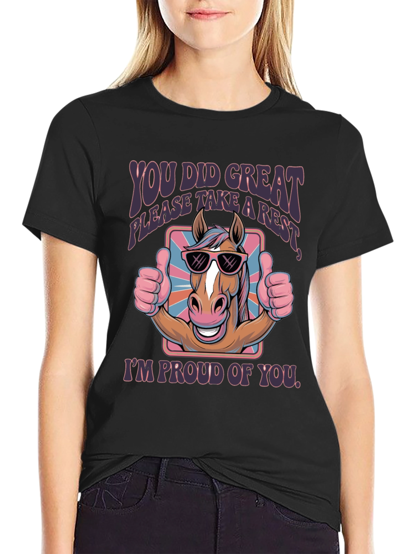 You Did Great Horse Graphic Tee