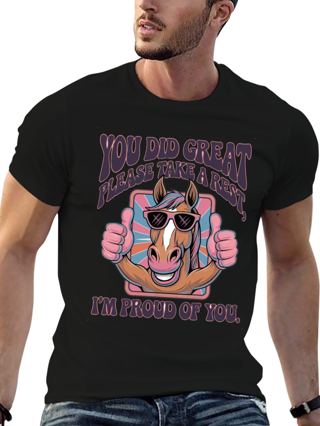You Did Great Horse Graphic Tee