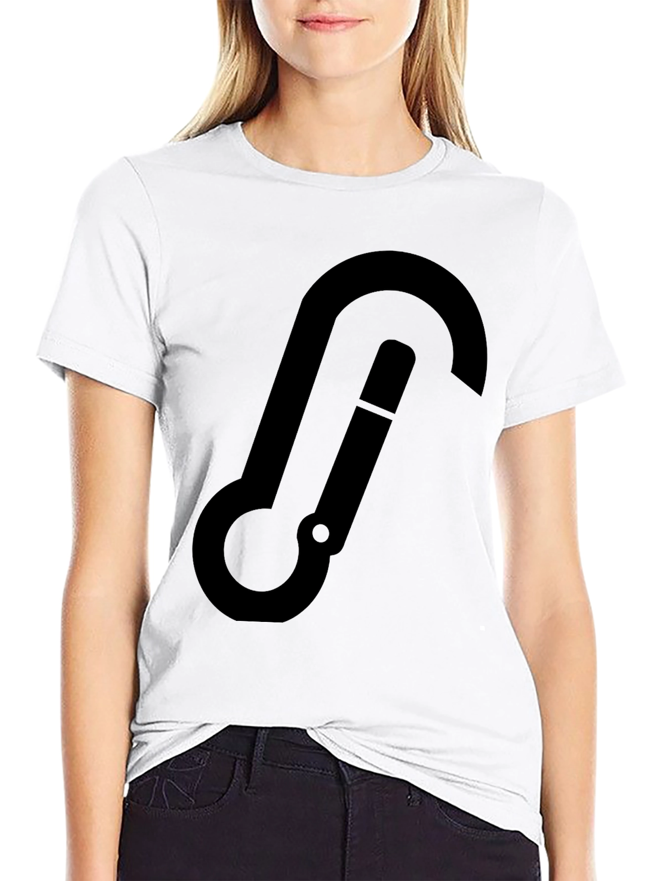 Black Carabiner Graphic Tee - Everyday Style