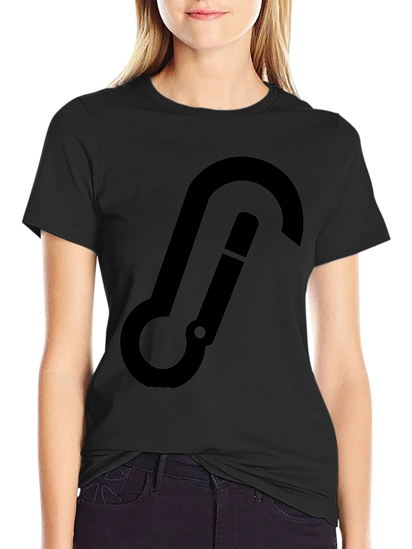Black Carabiner Graphic Tee - Everyday Style