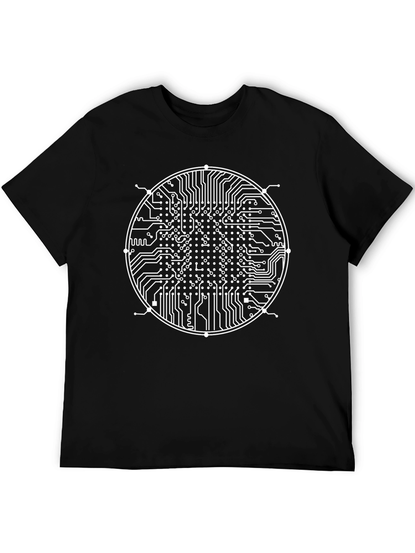Circuit Board Graphic Tee - Stylish Geek Fashion