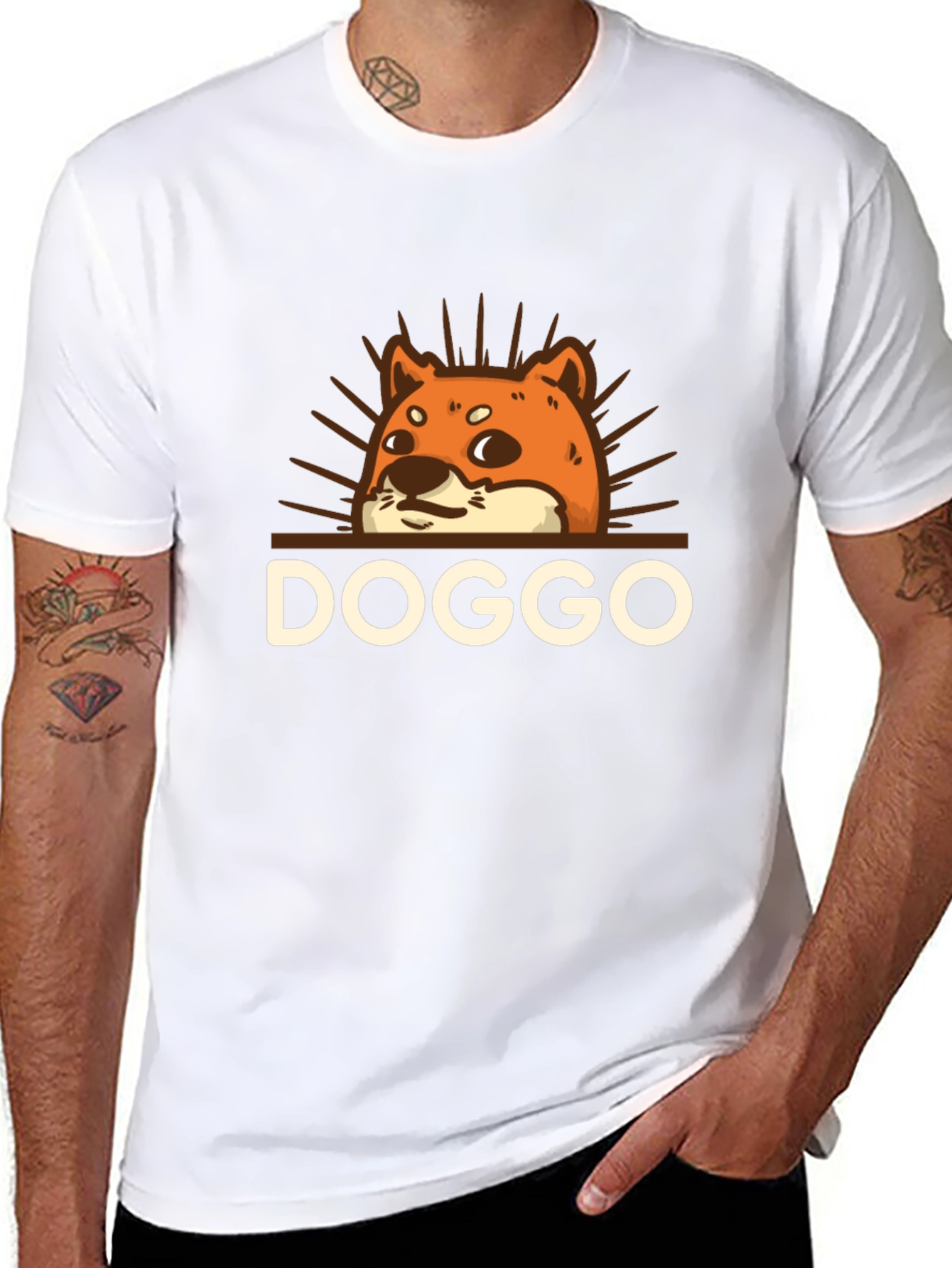 Doggo Graphic Tee - Trendy Unisex Shirt