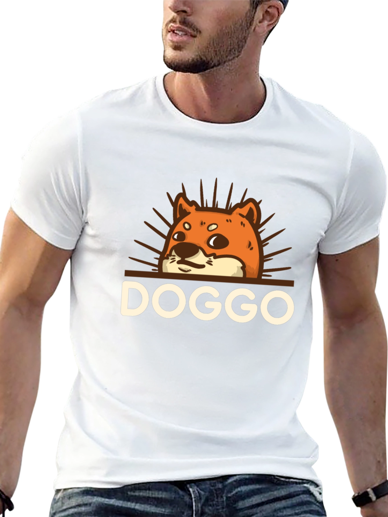 Doggo Graphic Tee - Trendy Unisex Shirt