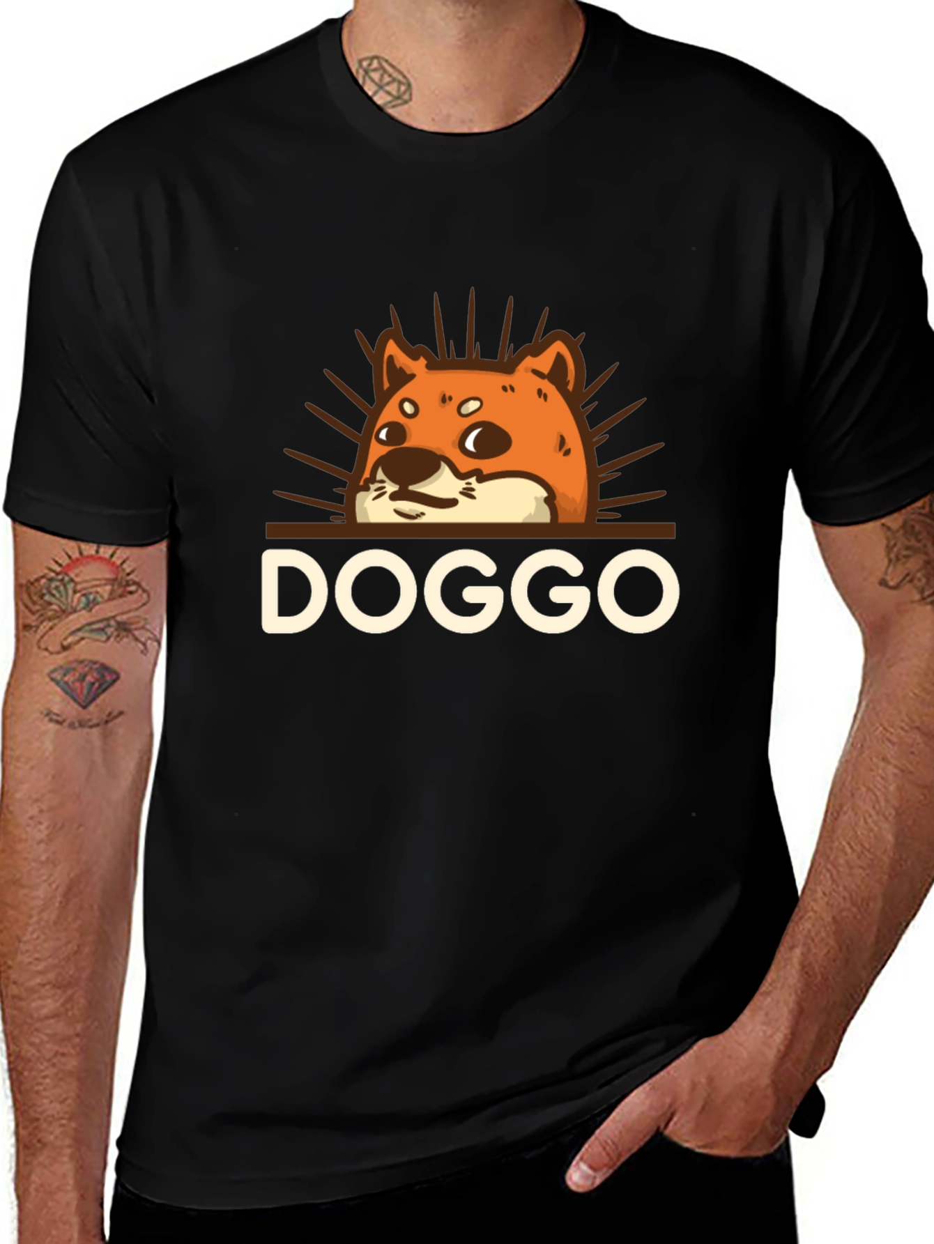 Doggo Graphic Tee - Trendy Unisex Shirt