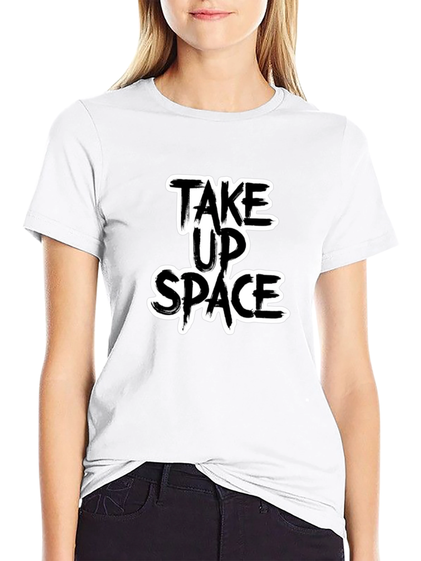 Take Up Space Graphic Tee - Black Unisex T-Shirt