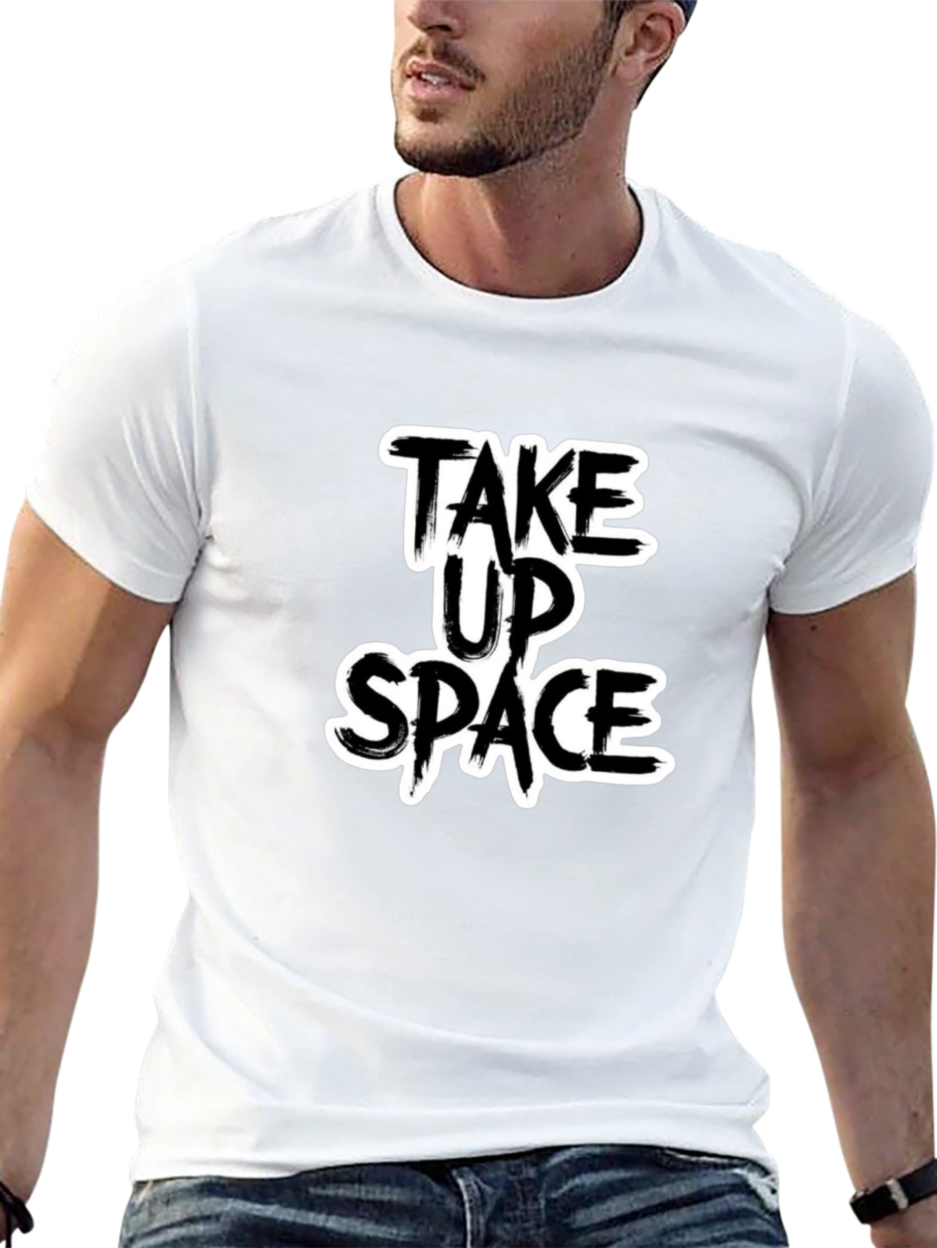 Take Up Space Graphic Tee - Black Unisex T-Shirt