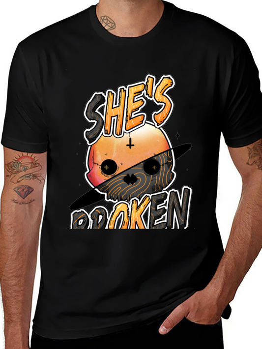 Shes Broken T-Shirt - Graphic Print
