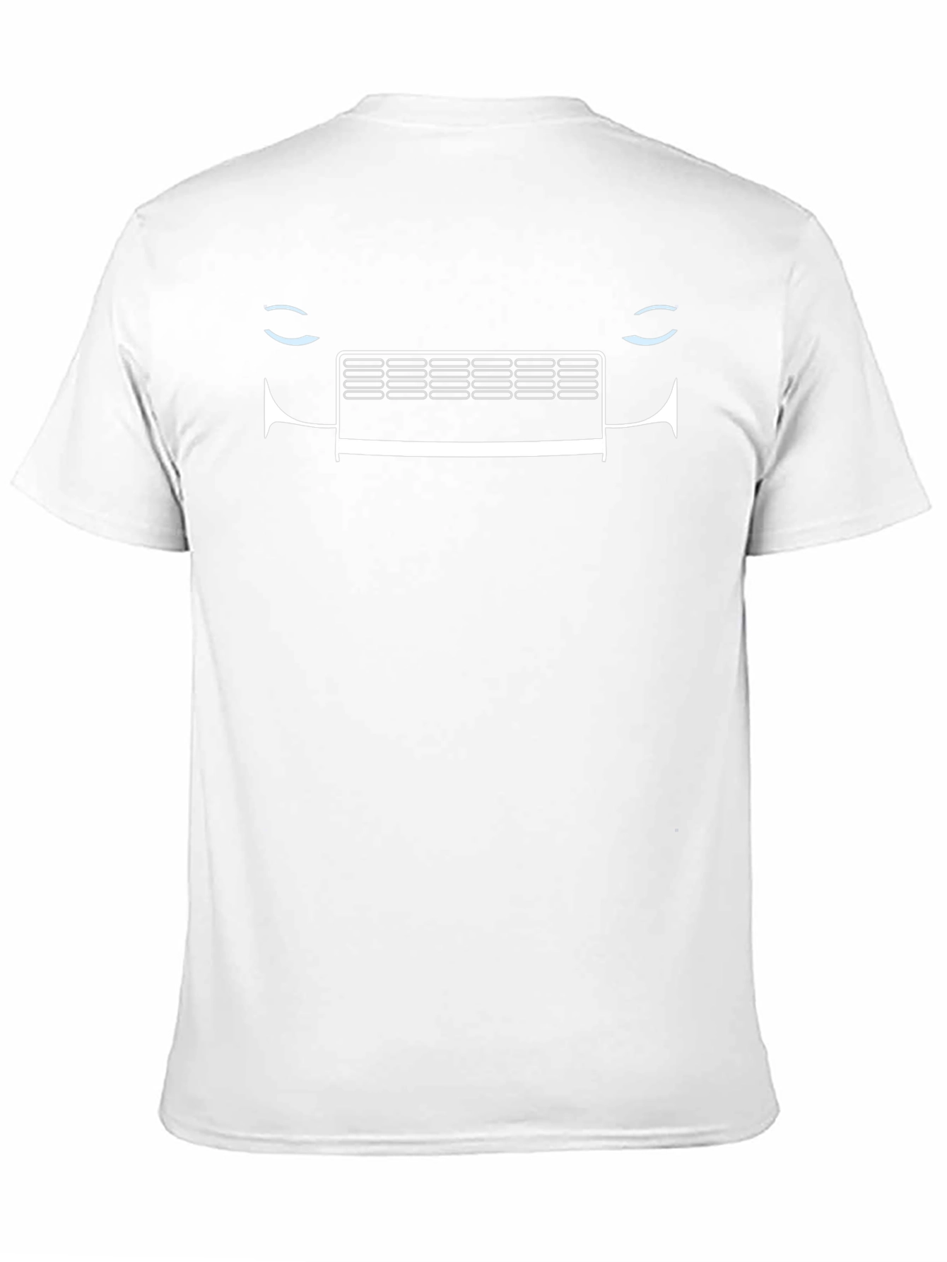 Black T-Shirt with Car Grill Graphic - Unique Design
