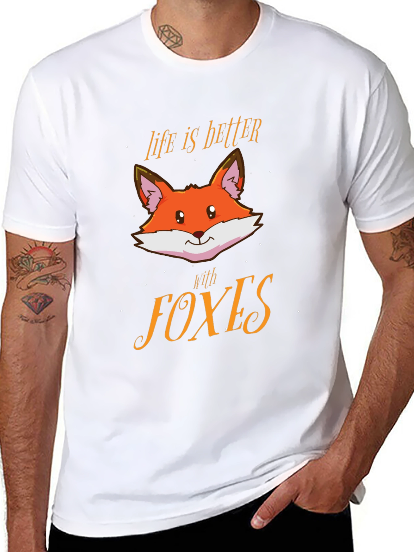 Life is Better with Foxes Graphic T-Shirt