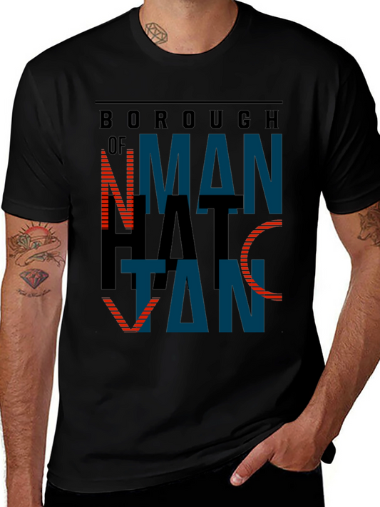 Borough of Manhattan Graphic Tee - Cool New York Shirt