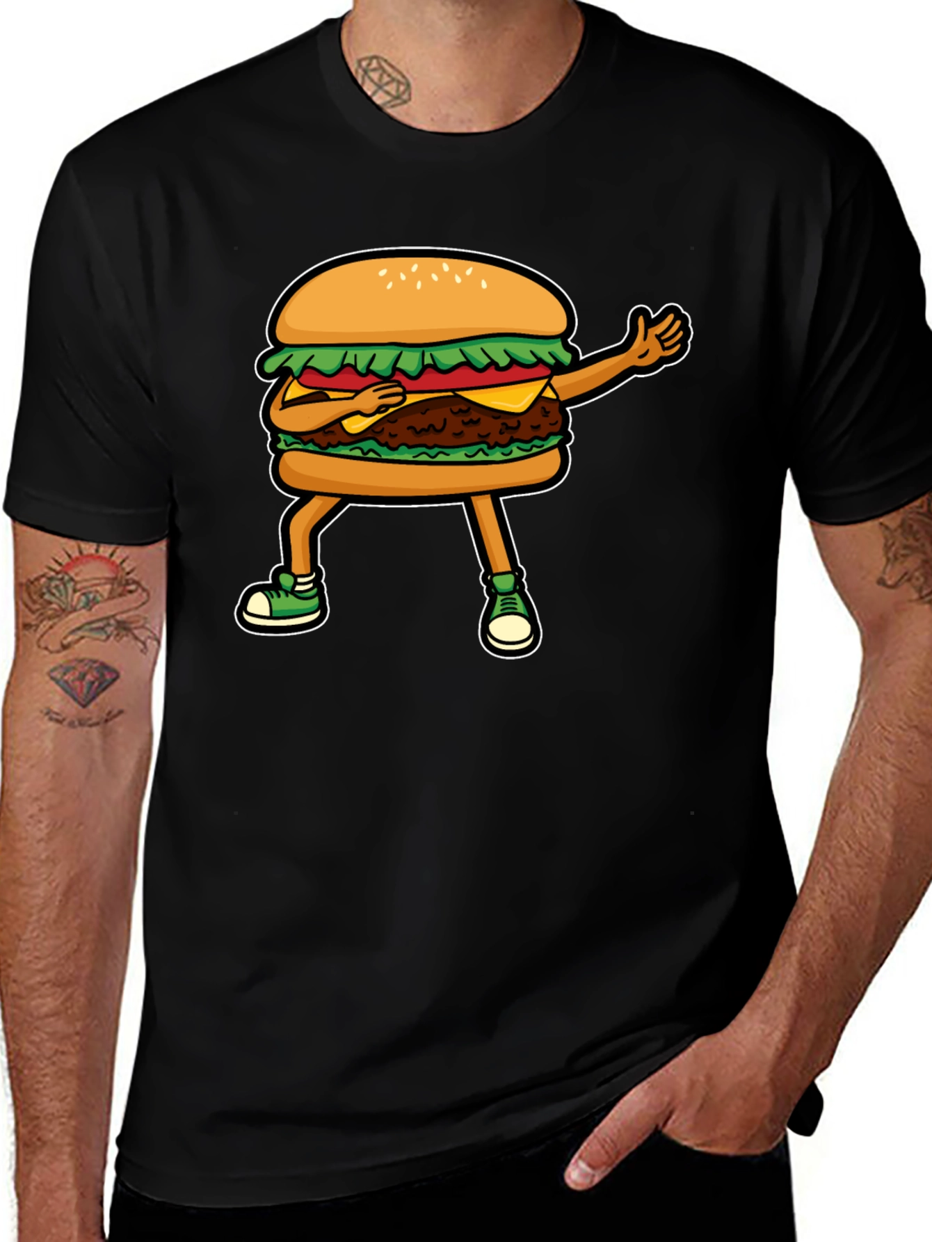 Burger Dab T-Shirt - Funny Foodie Tee