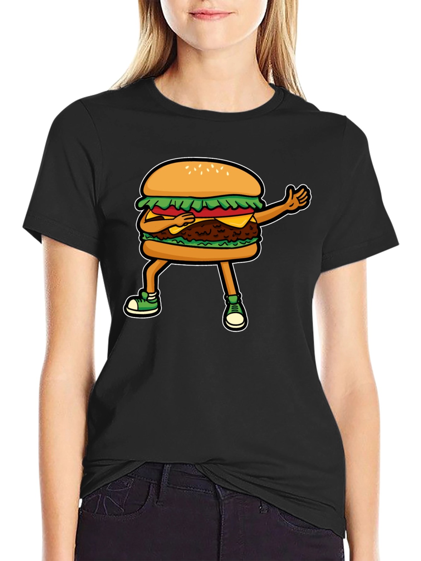 Burger Dab T-Shirt - Funny Foodie Tee