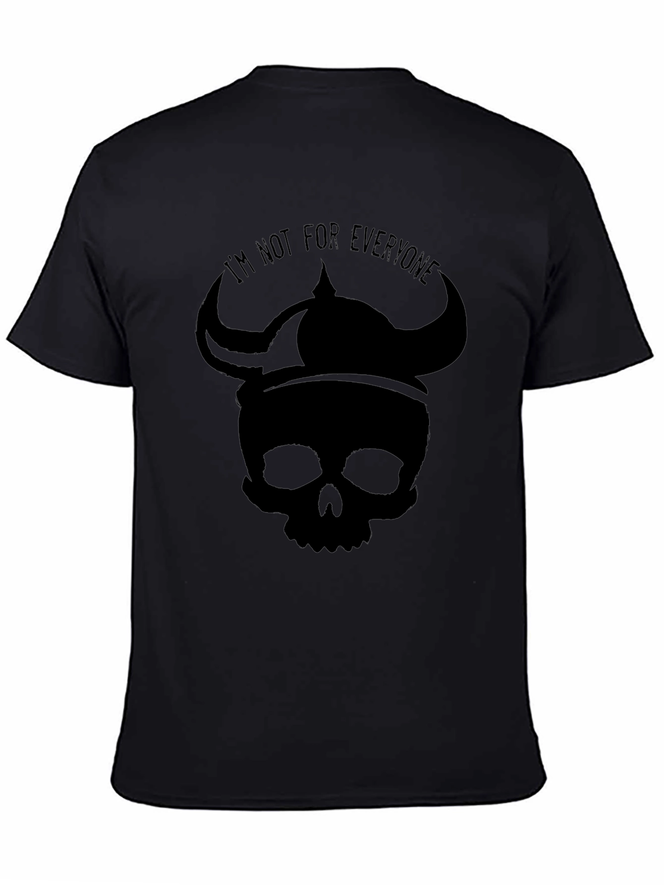 Skull Viking Helmet Graphic T-Shirt