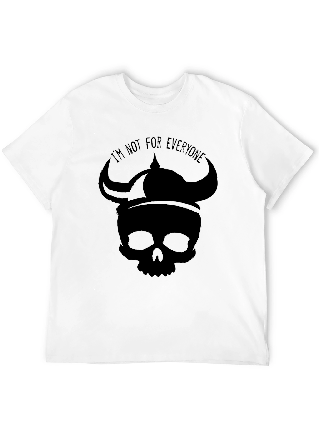 Skull Viking Helmet Graphic T-Shirt