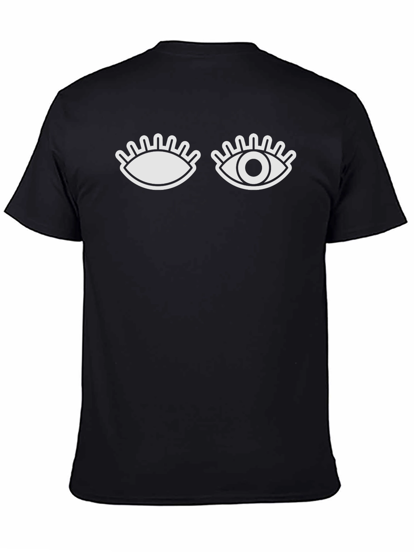 Winking Eye Graphic Tee - Mens Black T-Shirt