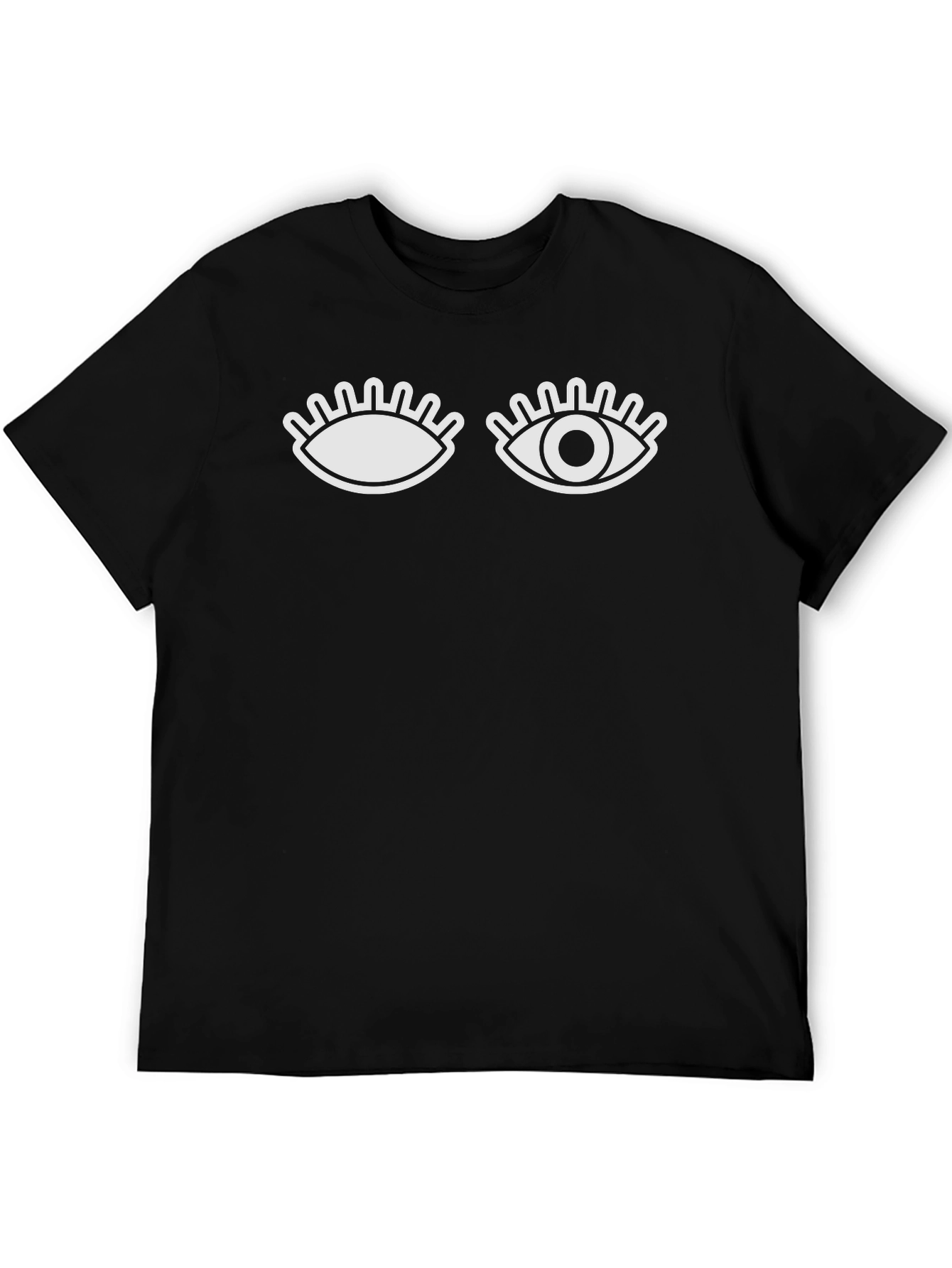 Winking Eye Graphic Tee - Mens Black T-Shirt