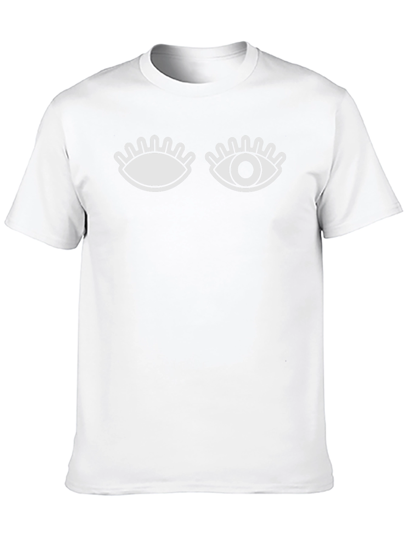 Winking Eye Graphic Tee - Mens Black T-Shirt