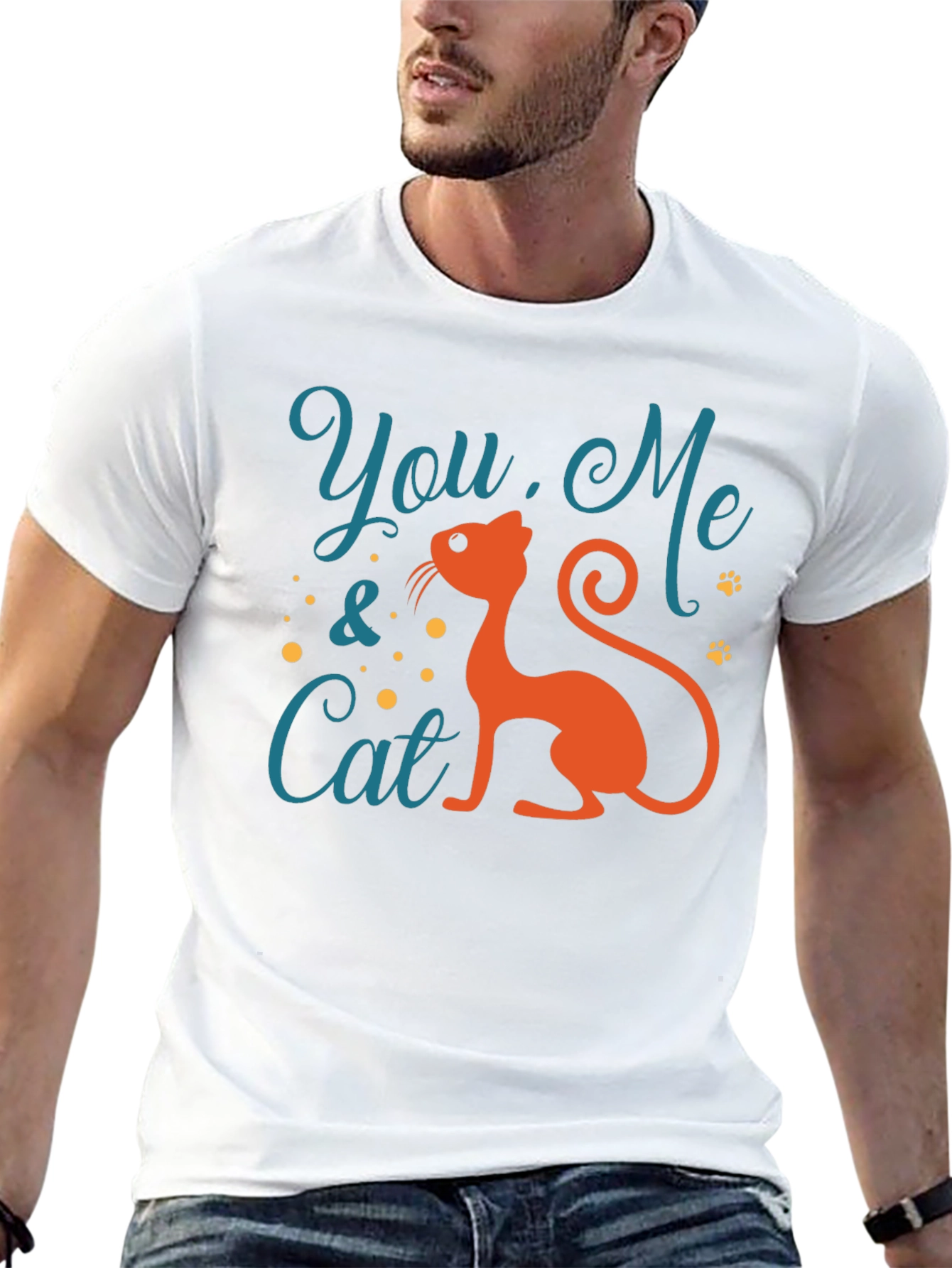 You Me & Cat Graphic Tee - Unisex