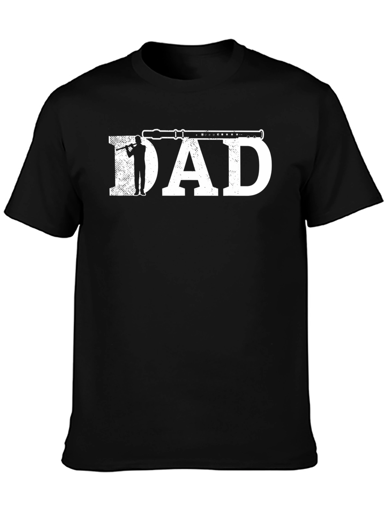 Music Dad T-Shirt: Flute Player Design