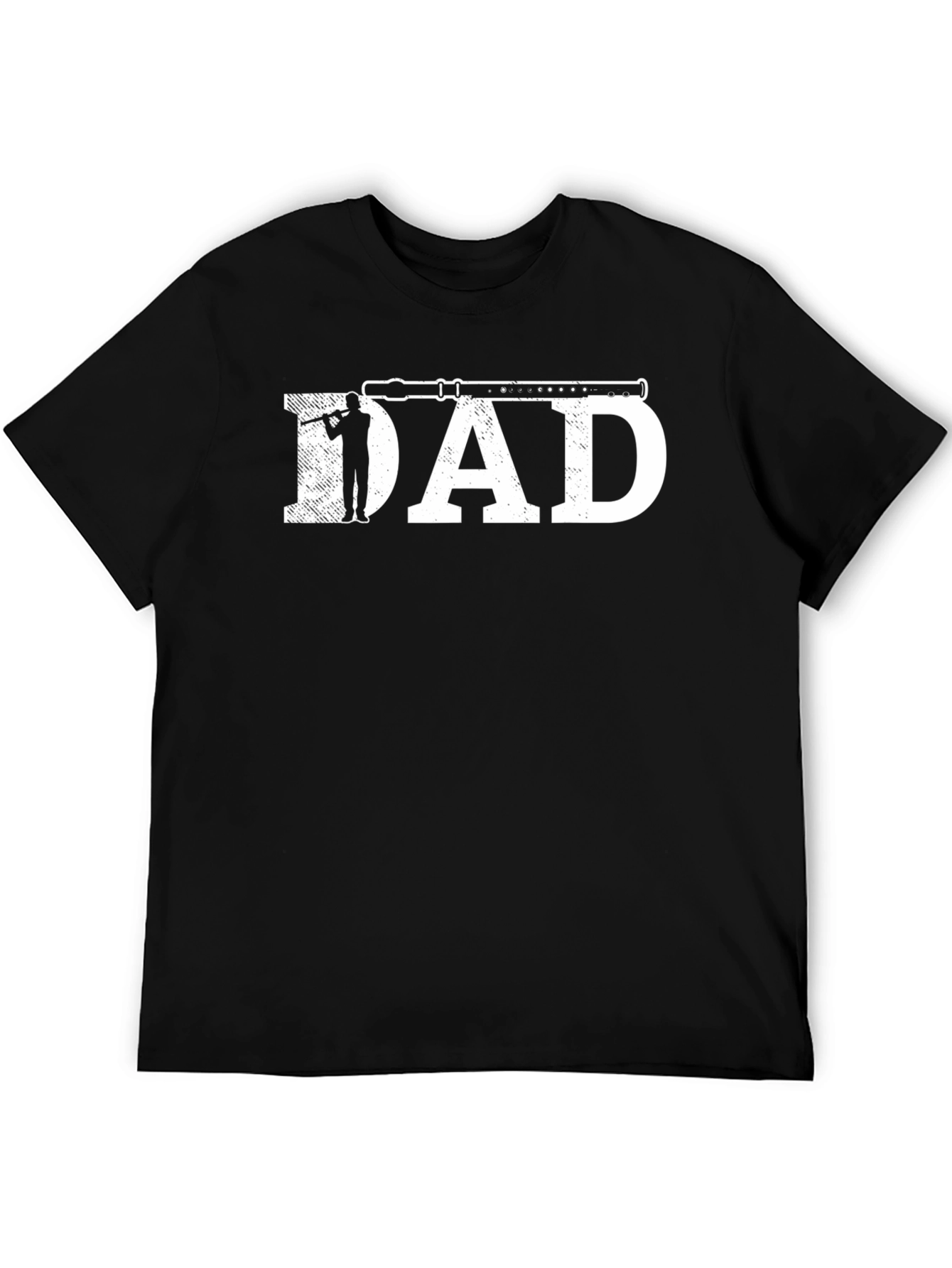 Music Dad T-Shirt: Flute Player Design