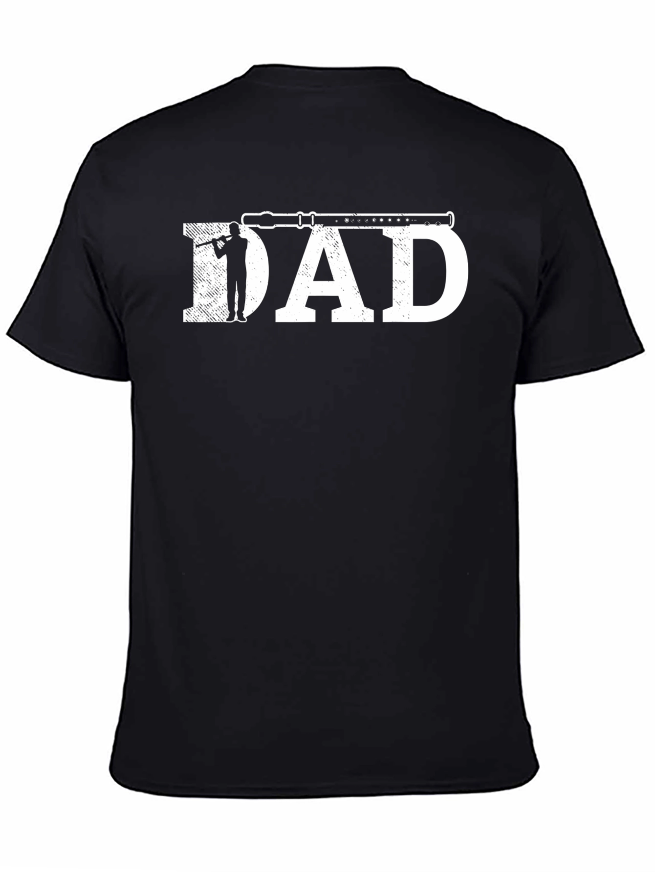 Music Dad T-Shirt: Flute Player Design