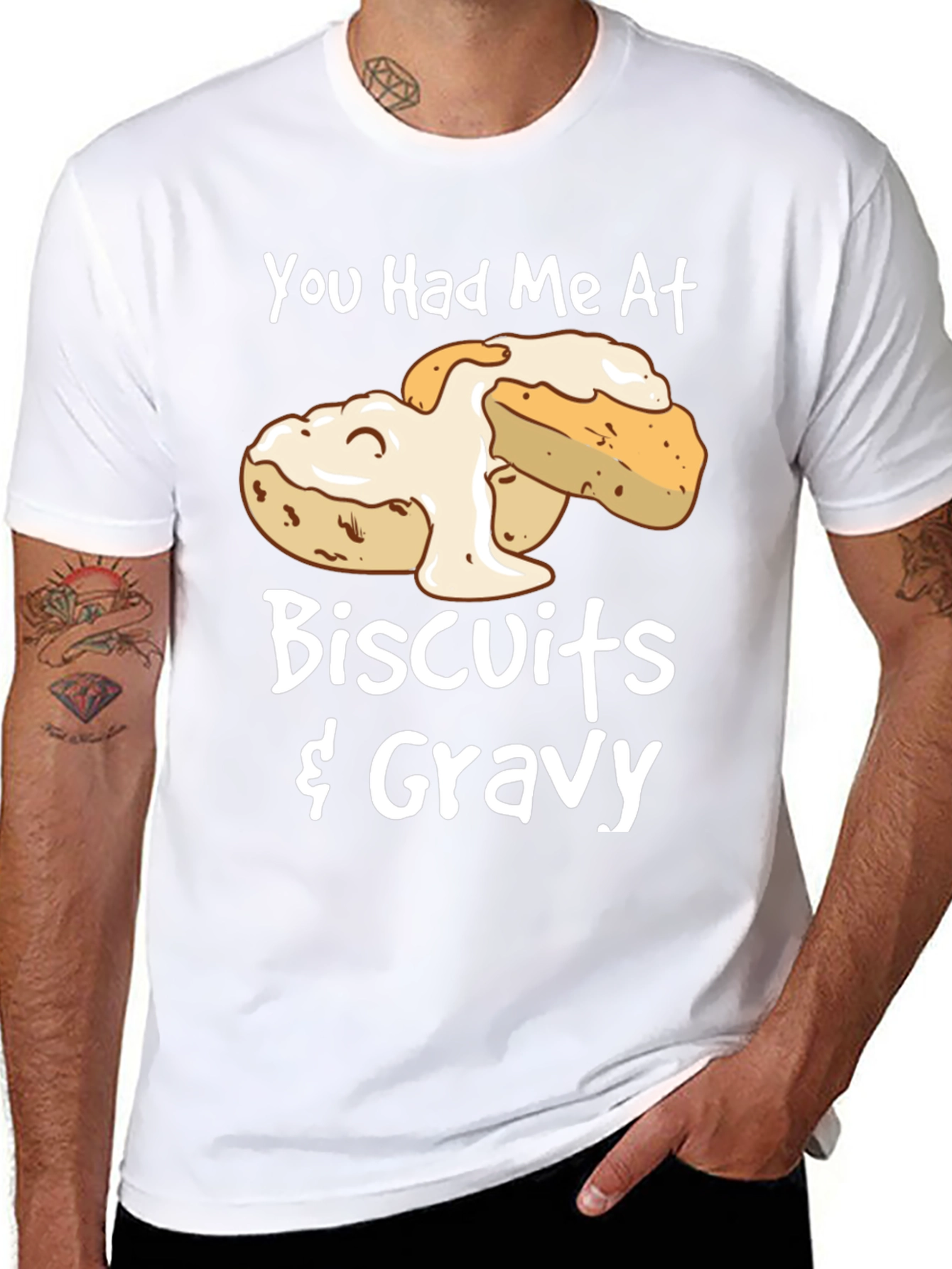 Biscuits & Gravy Graphic Tee - Foodie T-Shirt