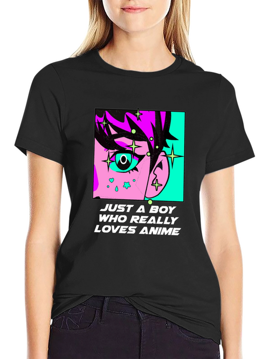 Anime Lover T-Shirt Just a Boy Who Loves Anime Tee