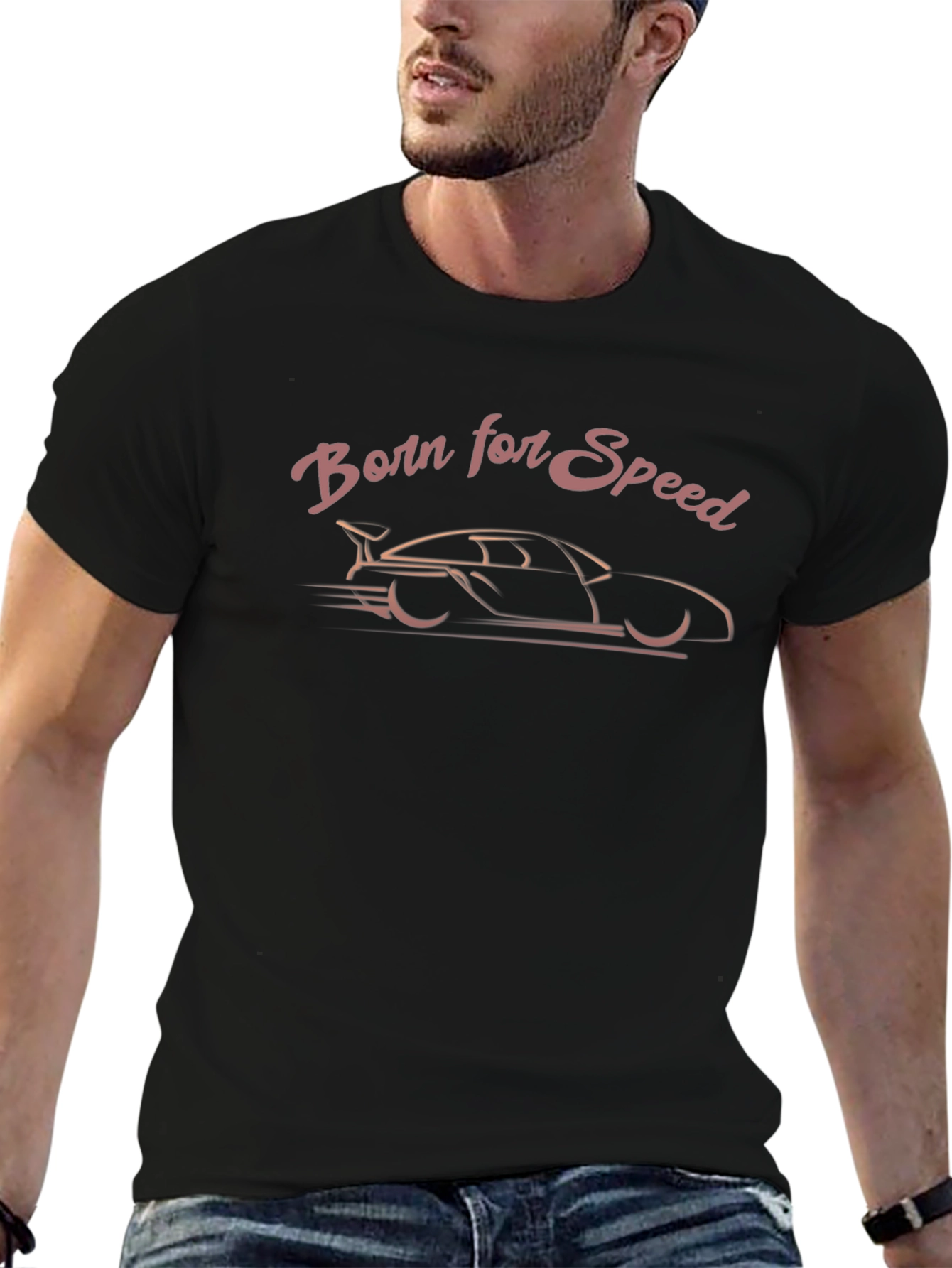 Born for Speed Car Graphic T-Shirt