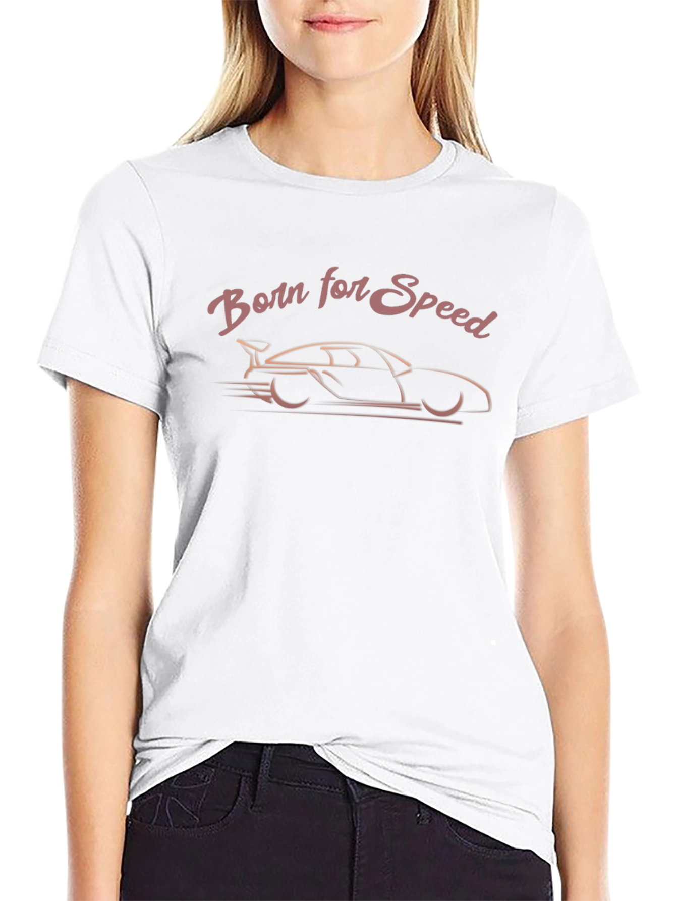 Born for Speed Car Graphic T-Shirt