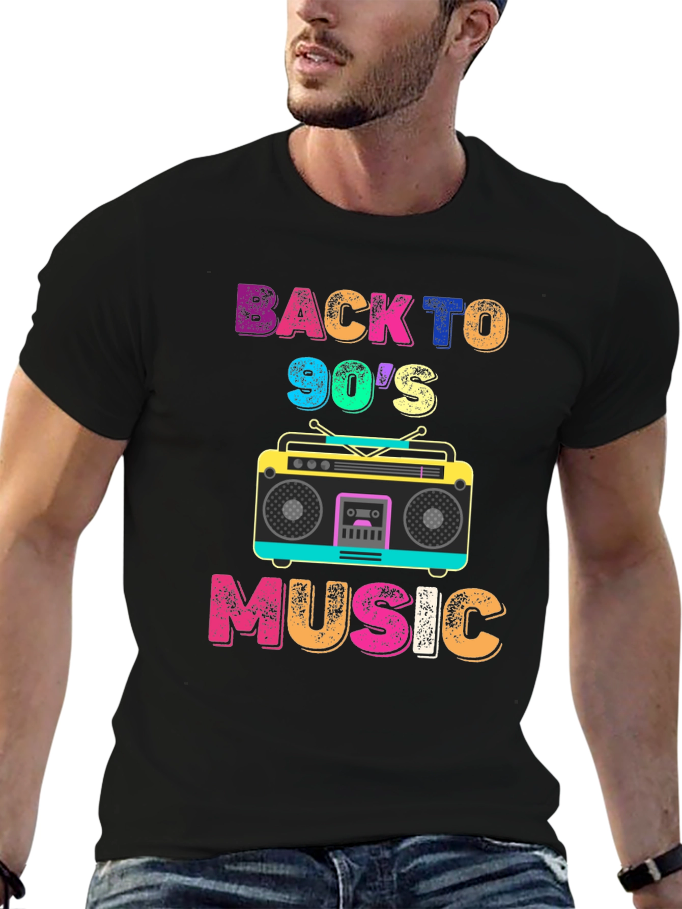 Back to 90s Music T-Shirt Retro Style